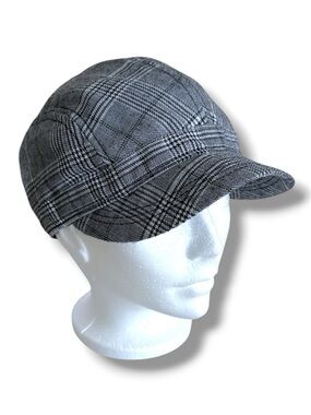 Barts Plaid Hat Black and White